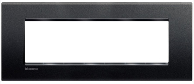Рамка прямоугольная 7 мод Bticino Living Light Антрацит Bticino Living Light LNA4807AR