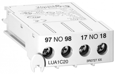 Контакт дополнительной готовности 1НО+1НО с клеммником Schneider Electric Telemecanique Schneider Electric  LUA1C20