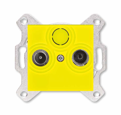 Розетка TV-R оконечная жёлтый ABB Levit ABB Levit 2CHH083503A6064