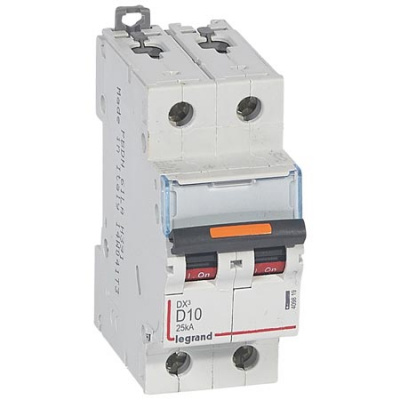 Автоматический выключатель 2P 10A D 25kA Legrand DX3 Legrand DX3 409819