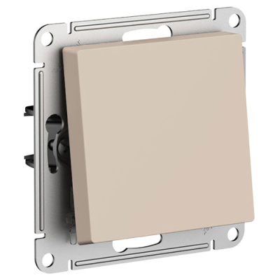 SE AtlasDesign Выключатель 1-клавишный 2-полюсный Песочный 10А мех Systeme Electric AtlasDesign ATN001221