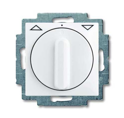 Выключатель жалюзийный поворотный без фиксации ABB BJB Basic55 Белый ABB Basic 55 2CKA001101A0921