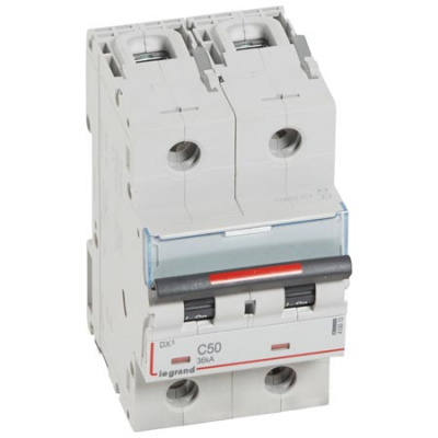 Автоматический выключатель 2P 50A C 36kA Legrand DX3 Legrand DX3 410013