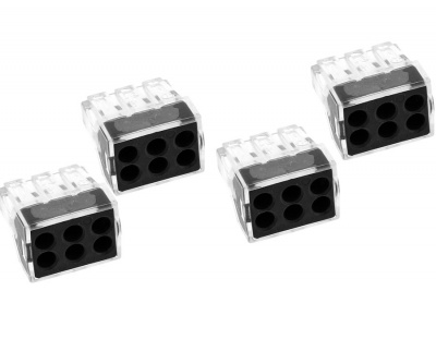 Строительно-монтажная клемма 6 отверстий 1,0-2,5мм2 4шт EKF PROxima СМК 773-106 EKF 773 plc-smk-106r