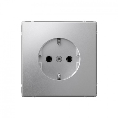 ARTGALLERY РОЗЕТКА с заземлением, 16А, механизм, АЛЮМИНИЙ Systeme Electric ArtGallery GAL000343