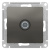 Розетка TV оконечная 1DB механизм Schneider Electric AtlasDesign Сталь Systeme Electric AtlasDesign ATN000991