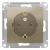 Розетка с заземлением 16A механизм Schneider Electric AtlasDesign Шампань Systeme Electric AtlasDesign ATN000543