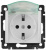 Розетка с заземлением 1-ая с защитными шторками с крышкой винт.зажим IP44 Legrand Valena Белый Legrand Valena 774220
