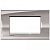 Рамка прямоугольная 4 мод Bticino Living Light Никель