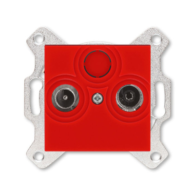 Розетка TV-R оконечная красный ABB Levit ABB Levit 2CHH083503A6065