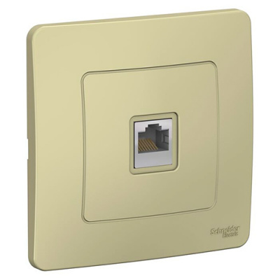 Blanca с/у Розетка компьютерная RJ45, кат.5e, бежевый Systeme Electric Systeme Electric  BLNIS045007