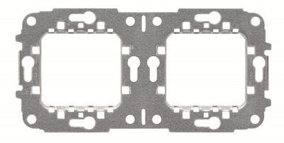 Суппорт стальной без монтажных лапок 2 поста 2+2 мод ABB NIE Zenit N2272.9 ABB Zenit 2CLA227290N1001