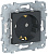 Розетка с заземлением без шторок винтовой зажим 16 A 250В Schneider Electric Unica New Антрацит