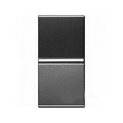 Выключатель 1-клавишный 1 мод ABB NIE Zenit Антрацит N2101 AN ABB Zenit 2CLA210100N1801