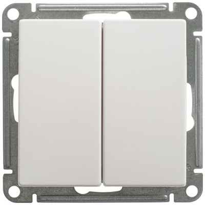 W59 2-клавишный Переключатель, 10АХ, механизм, белый Schneider Electric Systeme Electric  VS610-256-1-86