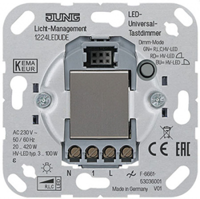Клавишный диммер Jung Jung Jung Механизмы 1224LEDUDE