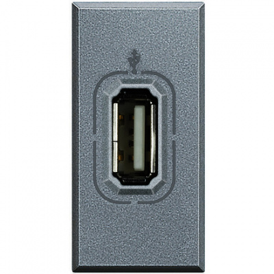 Разъем USB 1 мод Bticino Axolute Алюминий Bticino Axolute HC4285