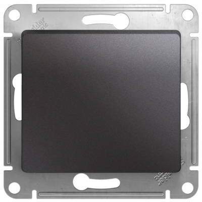 Выключатель 1-клавишный (схема 1) 10AX механизм Systeme Electric Glossa Графит Systeme Electric Glossa GSL001311