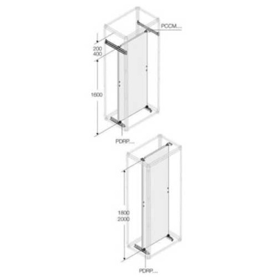 Профиль опорный для монт.платы D300,2шт ABB ABB  1STQ002335B0000