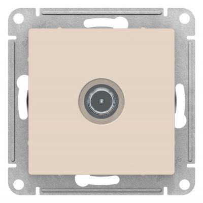 Розетка TV проходная 4DB механизм Schneider Electric AtlasDesign Бежевый Systeme Electric AtlasDesign ATN000292