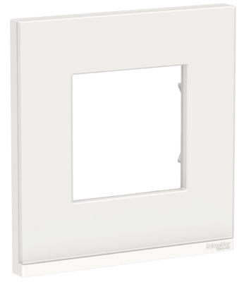 Рамка 1-постовая горизонтальная Schneider Electric Unica New Pure Белое стекло/Белый Schneider Electric Unica New Pure NU600285