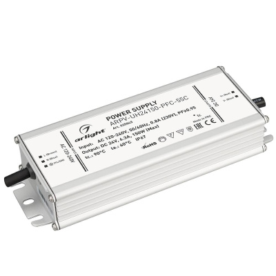 Блок питания ARPV-UH24150-PFC-55C 24V, 6.3A, 150W Arlight Arlight ARPV-UH 025045Arlight