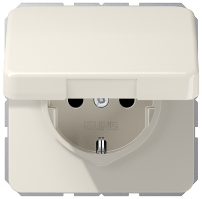 Механизм Розетка штепсельная SCHUKO 16A 250В~ с защитой от влажности Jung Слоновая кость Jung Jung Механизмы CD1520BFKL