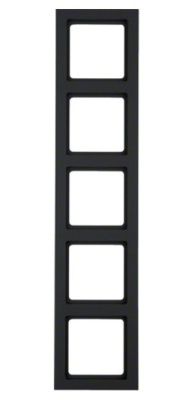 Рамка 5-постовая Berker Q.3 Антрацит бархатный лак Berker Q.1/Q.3 10156096 Berker