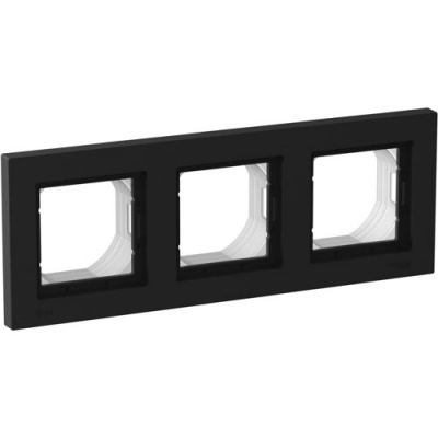 Рамка 3-постовая IP44 Schneider Electric AtlasDesign AQUA Карбон Systeme Electric AtlasDesign ATN441003
