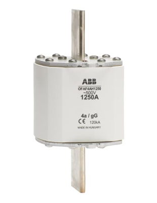 Предохранитель OFAF4AH1000 1000A тип gG размер4а, до 500В ABB ABB  1SCA022637R4280