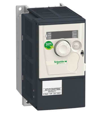 Преобразователь частоты 0.75КВТ 240В 1Ф Schneider Electric ATV312 Schneider Electric  ATV312H075M2