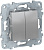 Выключатель 2-клавишный сх.5 Schneider Electric Unica New Алюминий