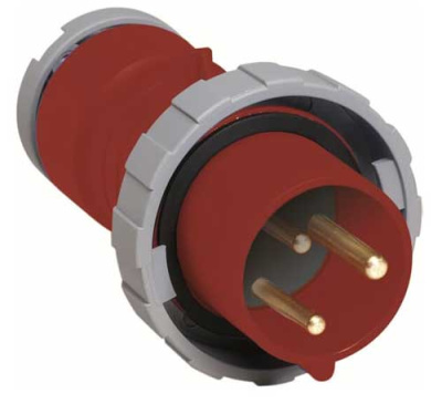 Вилка кабельная 232P9W, 32А, 2P+E, IP67, 9ч ABB ABB  2CMA166724R1000