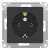 Розетка с заземлением 16A механизм Schneider Electric AtlasDesign Карбон Systeme Electric AtlasDesign ATN001043