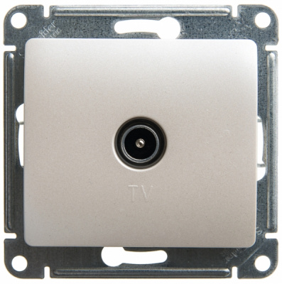 Розетка TV проходная 4DB Systeme Electric Glossa Перламутр Systeme Electric Glossa GSL000692