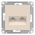 Розетка двойная компьютерная RJ45+RJ45 кат.5E механизм Schneider Electric AtlasDesign Бежевый Systeme Electric AtlasDesign ATN000285