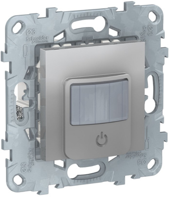 Датчик движения с выключателем 10A Schneider Electric Unica New Алюминий Schneider Electric Unica New NU552530