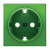 Накладка розетки с заземлением ABB Sky Зелёный 8588 VD ABB Sky 2CLA858880A1001