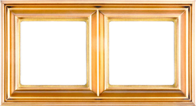 Золото Рамка 2-постовая Jung Eco Profi DECO Jung Eco Profi DECO EPD482GO