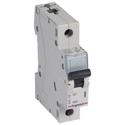 Автоматический выключатель 1P 10A C 10kA Legrand TX3 Legrand TX3 403914