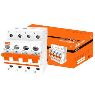Выключатель нагрузки (мини-рубильник) 4P 100A TDM ВН-32 TDM ELECTRIC  SQ0211-0039