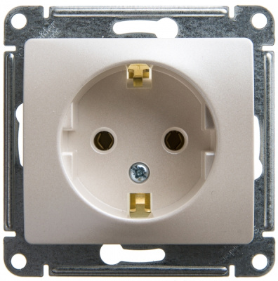 Розетка с заземлением механизм Systeme Electric Glossa Перламутр Systeme Electric Glossa GSL000643