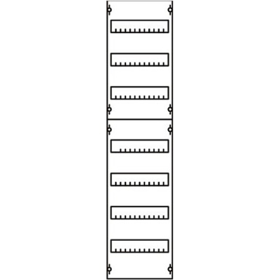 Панель распределительная EDF для модульных устройств 1050х250мм DIN125мм, 7рядов/84мод ABB ABB CombiLine-M 1V3A