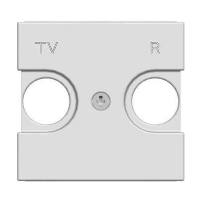 Накладка TV-FM розетки 2 мод ABB NIE Zenit Серебряный N2250.8 PL ABB Zenit 2CLA225080N1301