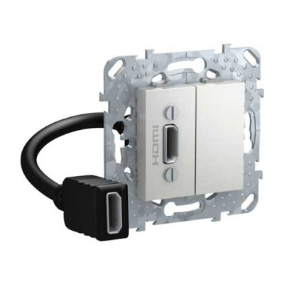 Unica Top Розетка HDMI, Алюминий Schneider Electric Schneider Electric  MGU5.430.30ZD