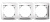 Рамка 3-постовая SE Дуэт Белый Schneider Electric Дуэт WDE000103