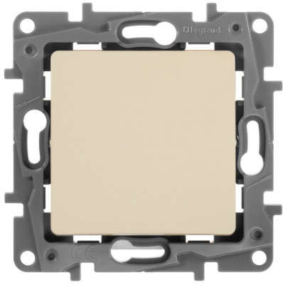 Выключатель кнопочный без фиксации НО/НЗ-контакт 6A Legrand Etika Cлоновая кость Legrand Etika 672314