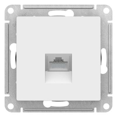 Розетка компьютерная RJ45 механизм Schneider Electric AtlasDesign Белый Systeme Electric AtlasDesign ATN000183