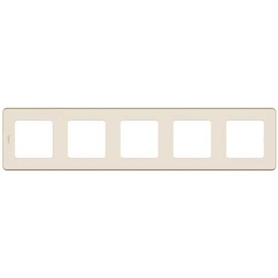 Рамка декоративная универсальная, 5 постов, Legrand Inspiria Слоновая кость Legrand Inspiria 673971
