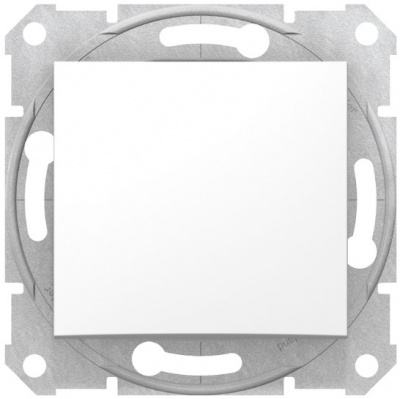 Переключатель перекрестный 1-клавишный 10A Schneider Electric Sedna Белый Schneider Electric Sedna SDN0500121